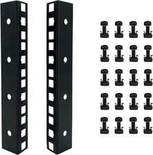 4U Rack Rails with M6 Rack Mount Screws and Cage Nuts Set for DIY Server and Net picture
