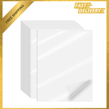 Clear Sticker Paper for Inkjet Printer, Printable Transparent Sheets, 8.5x11 picture