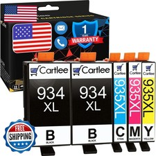Cartlee 5 Pack Compatible Ink Cartridges for HP 934XL 935XL OfficeJet Pro 6830 picture