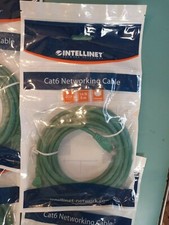 LOT OF 5 Intellinet CAT6 Networking Patch Cable 14ft Blue BRAND NEW picture