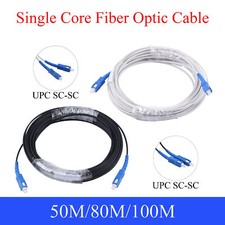 UPC SC to SC Fiber Patch Cord Single Mode Simplex Outdoor Indoor 50M/80M/100M picture