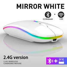 2.4GHz USB Wireless Mouse Rechargeable 1600DPI RGB for PC Laptop Gamer picture