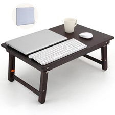 Nnewvante Foldable Laptop Desk 25.6 Inch Bed Tray Mouse Pad picture
