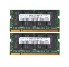 Samsung 2x 4GB 2Rx8 PC2-6400 DDR2-800MHz 200pin SODIMM Laptop Memory RAM