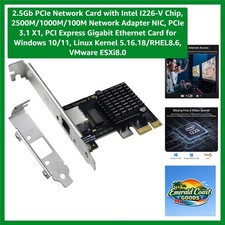 2.5Gb PCIe Network Card with Intel I226-V Chip, 2500M/1000M/100M Network Adap... picture