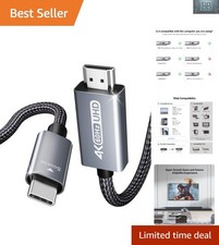 High-Speed USB-C to HDMI Cable 6FT | 4K@60Hz, Ultimate Compatibility for Devices picture