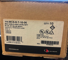 Lot of 10 Siemon MC6-8-T-10-06 MC6 Cable Assy/CAT6/ 10FT Blue picture
