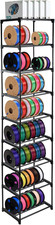 9-Tier Metal 3D Printer Filament Storage Rack, 16.5