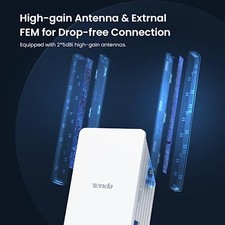 TENDA WIFI EXTENDER, AX1500 WIFI 6 RANGE EXTENDER COVERS UP TO 1500 -  WHITE picture