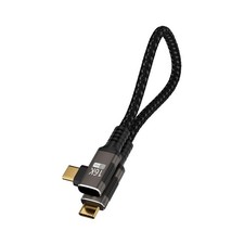 Short 90 degree USB C Cable 1FT Compatible With Thunderbolt 5/4,USB 5/4 picture