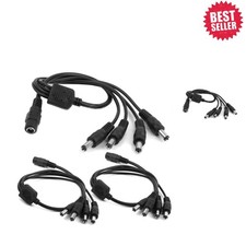 3-Pack 12V DC Power Splitter Y Adapter for CCTV & LED Lighting Solutions picture