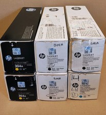 Genuine HP 304A Toner Cartridges 3x CC530A 1x CC531A 2x CC532A (LOT OF 6) picture