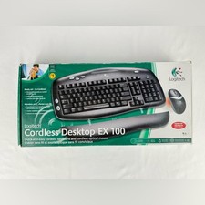 NWT Logitech Desktop EX 100 with Mouse and Arm Rest picture