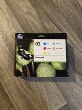 NIP HP 02 Combo Genuine Color Combo Ink Cartridges 5 Pack CC604FN HP 02 EXP 2013 picture