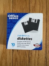 Office Depot Diskettes 10-Pack 2HD IBM 3 1/2in 1.44MB 
