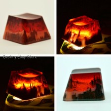 Keycap Resin + Wood Backlit Artisan Key Cap For Cherry MX Keyboards Handmade ESC picture