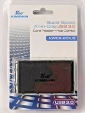 Kingwin KWCR-801U3 Super Speed All-In-1 USB 3.0 Card Reader + Hub Combo picture