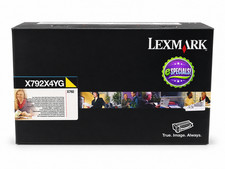 Original Lexmark X792X4YG Yellow Toner. New Sealed Box, We Ship Fast picture