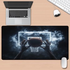 1pc XXL Non-Slip Rubber Base Gaming Mouse Pad with Camera Flash Effect & Baske picture