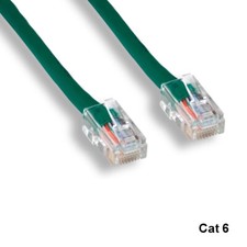 Kentek Green 25ft Cat6 UTP Non-Booted Ethernet Patch Cable 24AWG 550MHz Network picture