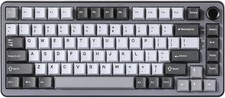 YUNZII B75 75% RGB Mechanical Keyboard KNOB GASKET PBT CAPS GREY MILK V2 LINEAR picture