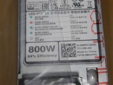 DELL POWEREDGE R750 R7525 800W PLATINUM PLUS POWER SUPPLY MGPPC VCM9G BRACKET picture