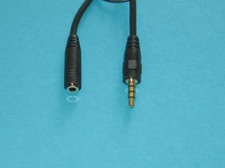 4PC 2.5' 3-5mm-Male/Female-Cord-Stereo-Jack-Headphone-Aux-Audio-Extension-Cable picture