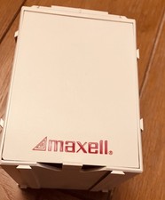 Vintage Maxell Computer Floppy Disk 3.5” Diskette Storage Organizer Box picture