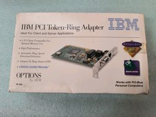 NIB OLD BOX IBM PCI TOKEN RING ADAPTER NIB WITH MANUAL & DISC 41H8900 RM3-SB3-1 picture