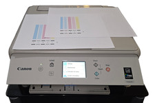 Canon PIXMA TS6020 Wireless All-in-One Inkjet Printer White Tested w/ Ink picture