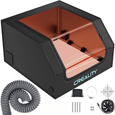 Creality Laser Engraver Enclosure Protective Cover w/ Exhaust Fan Pipe Fireproof picture