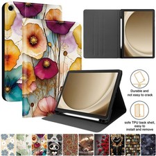Lion Butterfly Flower Tablet Stand Case For Samsung Tab A7 A8 A9 A11+ S6 S9 S10 picture