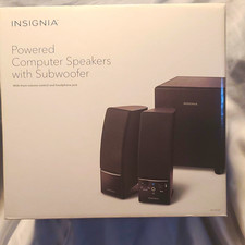 Insignia NS-PCS21 Powered Computer Speakers w/Subwoofer Wired. New In Box picture