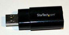 2X StarTech.com ICUSBAUDIOB USB Interface Black Audio Adapter picture