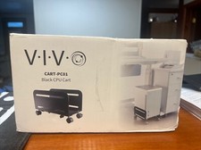 VIVO CART-PC01 ATX Desktop Case Adjustable Mobile Cart Holder - Black picture