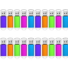 USB 2.0 5-50 Pack 16GB  Metal Rectangle Style USB Flash Drive Mixed Color Lot picture