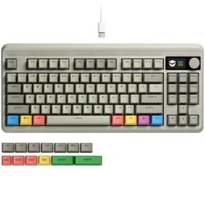 XVX Wired 75% Retro Gaming Keyboard with 2 HUB Ports, M87 Pro Mechanical Keyboar picture