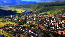 Landscape tilt shift Custom Gaming Mat Desk picture