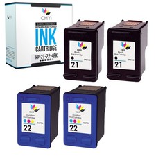 4-Pack CMYi Replacement HP Ink 21 22 Cartridges for HP OfficeJet 4315 4350 J3508 picture