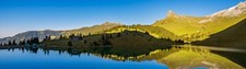 Landscape lake reflection nature mountains Custom Gaming Mat Desk picture