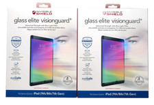 Lot 2 Zagg Invisible Shield Glass Elite Visionguard+ For iPad (9th/8th/7th Gen) picture
