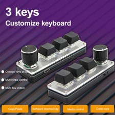 Type-c Programming Custom Knob Keyboard RGB 3 Key Copy Paste Mini Button + Cable picture
