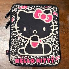 Hello Kitty Loungefly Black Logo iPad Tablet Case 8x10.5 picture