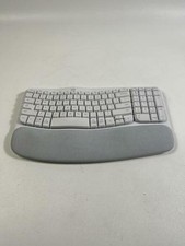 Logitech Wave Keys & Lift Vertical Mouse Ergonomic Wireless Combo - White picture