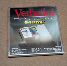 Verbatim Magneto Optical Disk Rewritable 640 MB 3.5