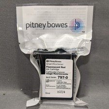 Pitney Bowes Small Office Series 797-0 Fluorescent Red Ink Cartridge 18 ml New picture