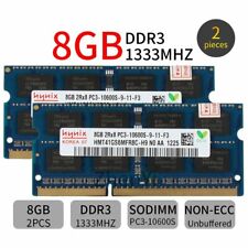 16GB 2x 8GB 4GB 2Rx8 DDR3 PC3-10600S 1333MHz 204Pin Laptop Memory For Hynix LOT picture