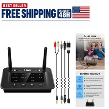 1Mii B03 Bluetooth 5.3 Transmitter Receiver for TV, aptX HD Adapter Optical RCA picture