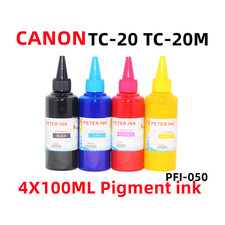 4X100ML Pigment Ink refills CANON imagePROGRAF TC-20 TC-20M PFI-050 picture