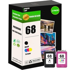 Eficazink 68 Ink cartridges Compatible for 68/68xl Ink,2-Pack 68, 68 BCMY picture